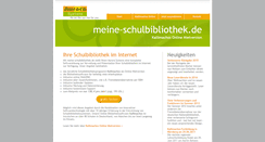 Desktop Screenshot of meine-schulbibliothek.de