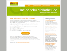 Tablet Screenshot of meine-schulbibliothek.de